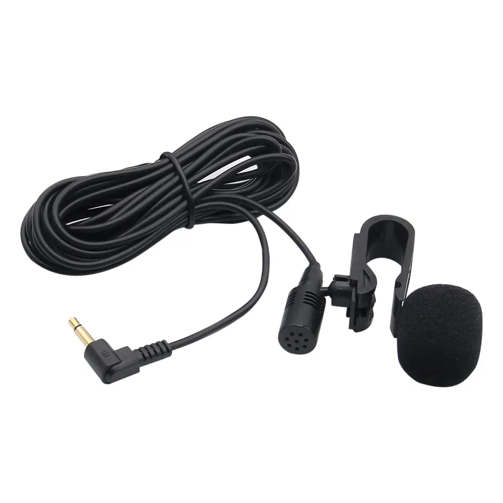 Mini Car Audio Microphone 3.5mm Clip Jack Plug Mic Stereo Professionals Wired External Microphone For Auto DVD Radio 3m