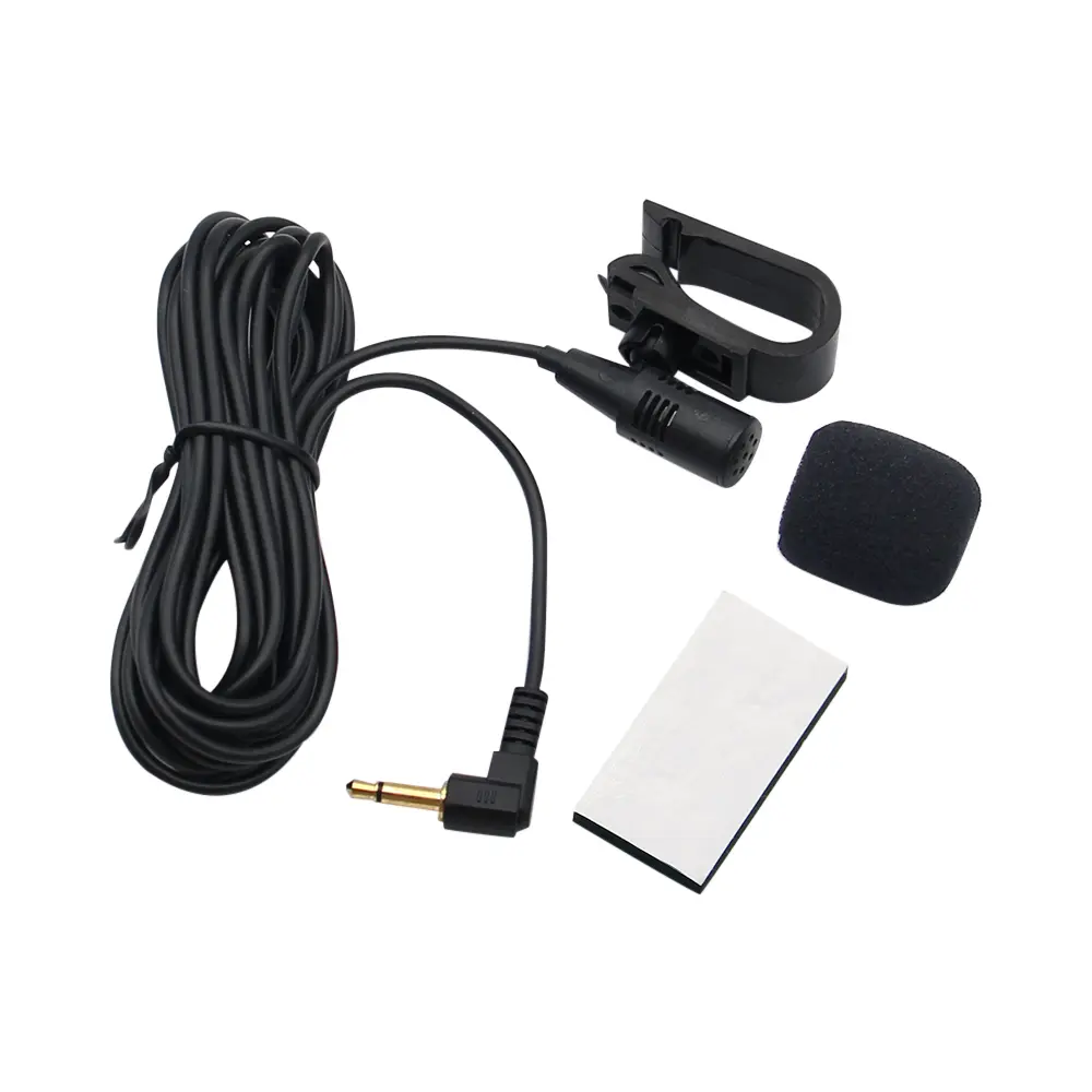 Mini Car Audio Microphone 3.5mm Clip Jack Plug Mic Stereo Professionals Wired External Microphone For Auto DVD Radio 3m