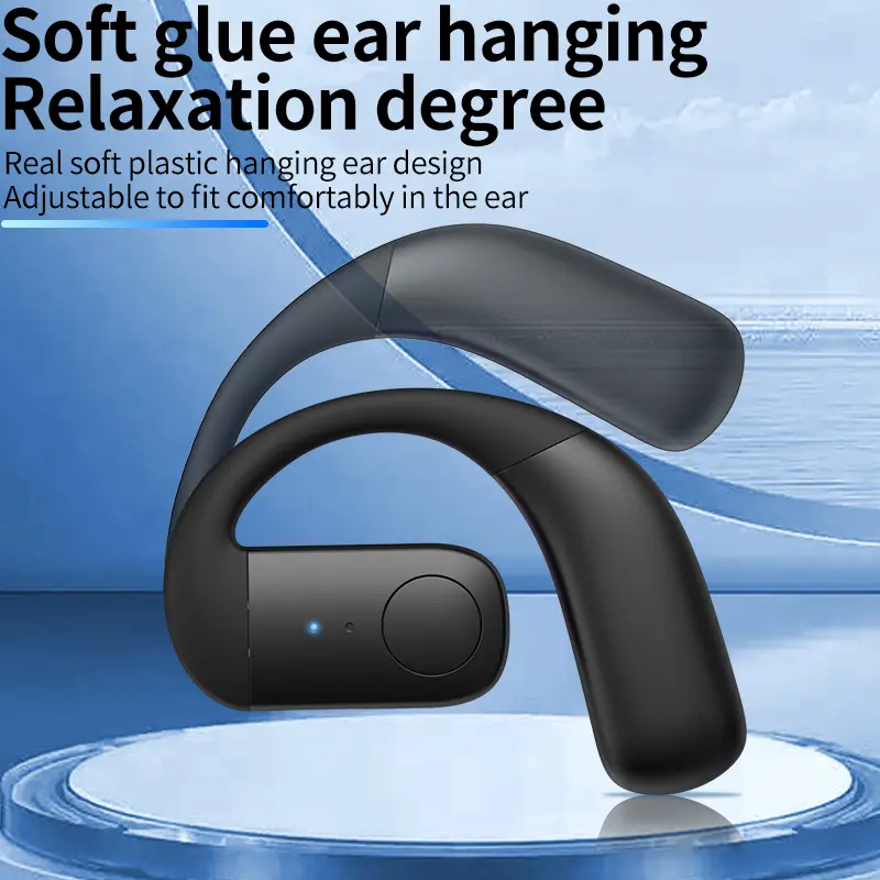 Air Conduction Sports Headphones Bluetooth 5.4 HIFI Stereo headset 180° Rotating Ear-Hook Business Wireless Earphone With HD Mic