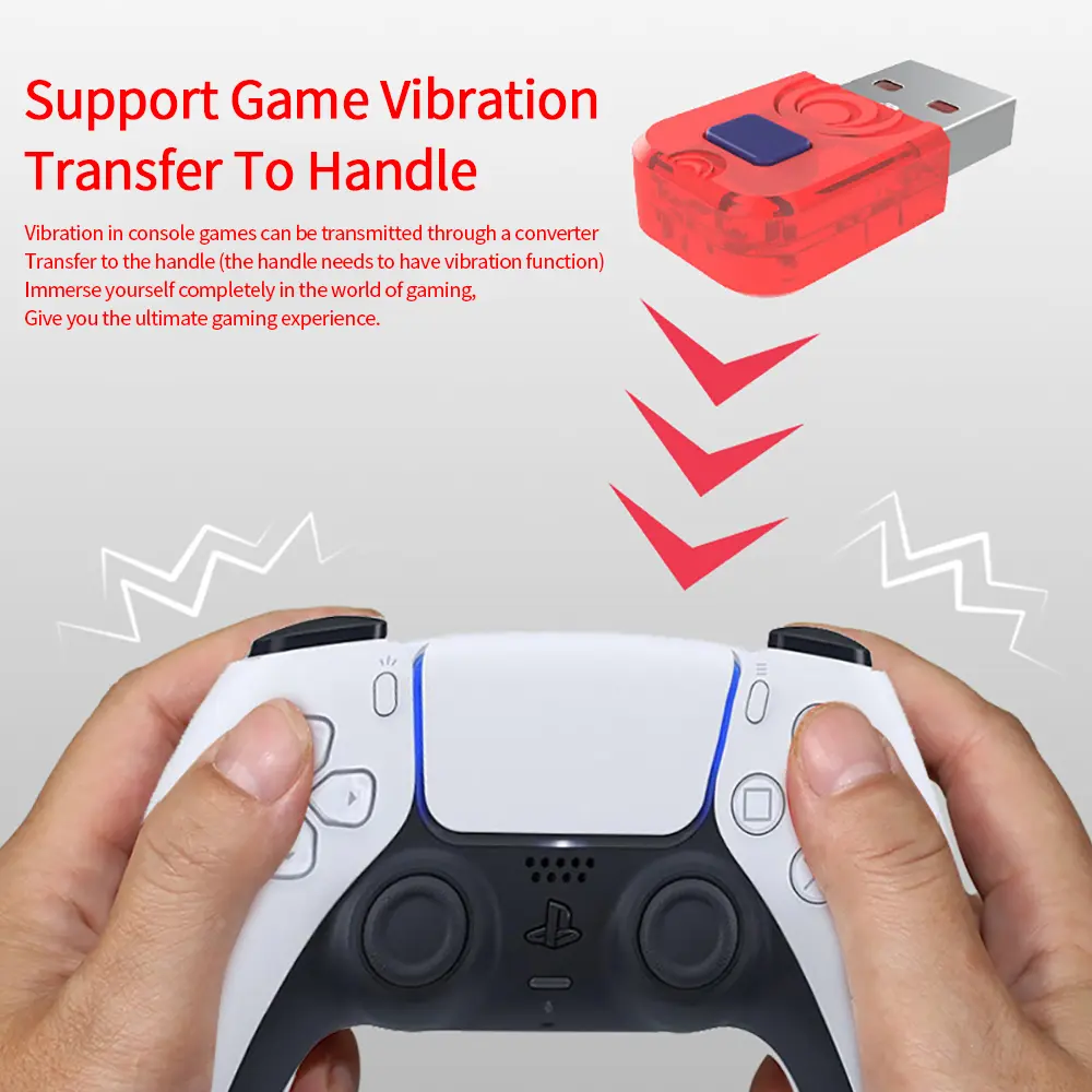 DATA FROG Wireless Receiver USB Bluetooth Adapter Converter Compatible-Nintendo Switch PS5 PS4 Controller PC Steam