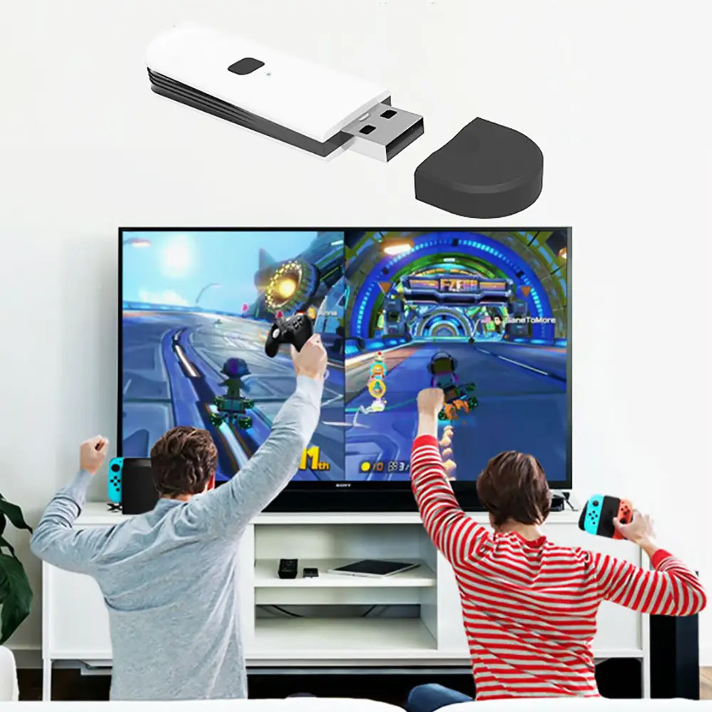 1pcs USB Receiver Adapter For PS3/PS4/PS5/XBOX ONE S/SWITCH PRO Console Bluetooth Wireless Controller Gamepad Dongle Adapter