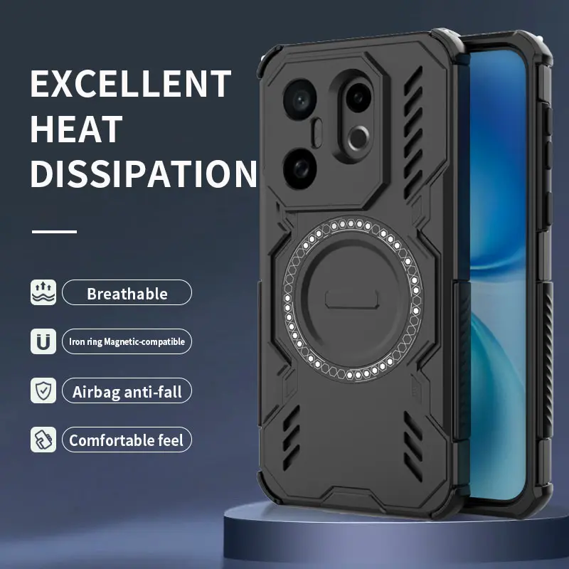 Lens Protection Heat Dissipation Case For Vivo X200 FE 5G Cover Magnetic Wireless Charging Shell Fundas Coque