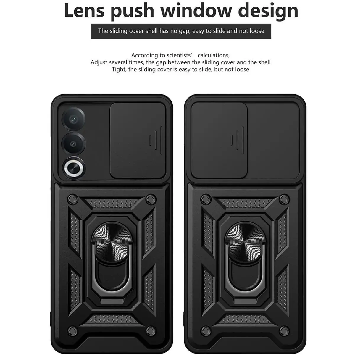 Armor Phone Case For OnePlus Nord 5 CE 5 CE5 5G Cover Lens Protection With Ring Magnetic Stand Holder Coque Fundas Capa