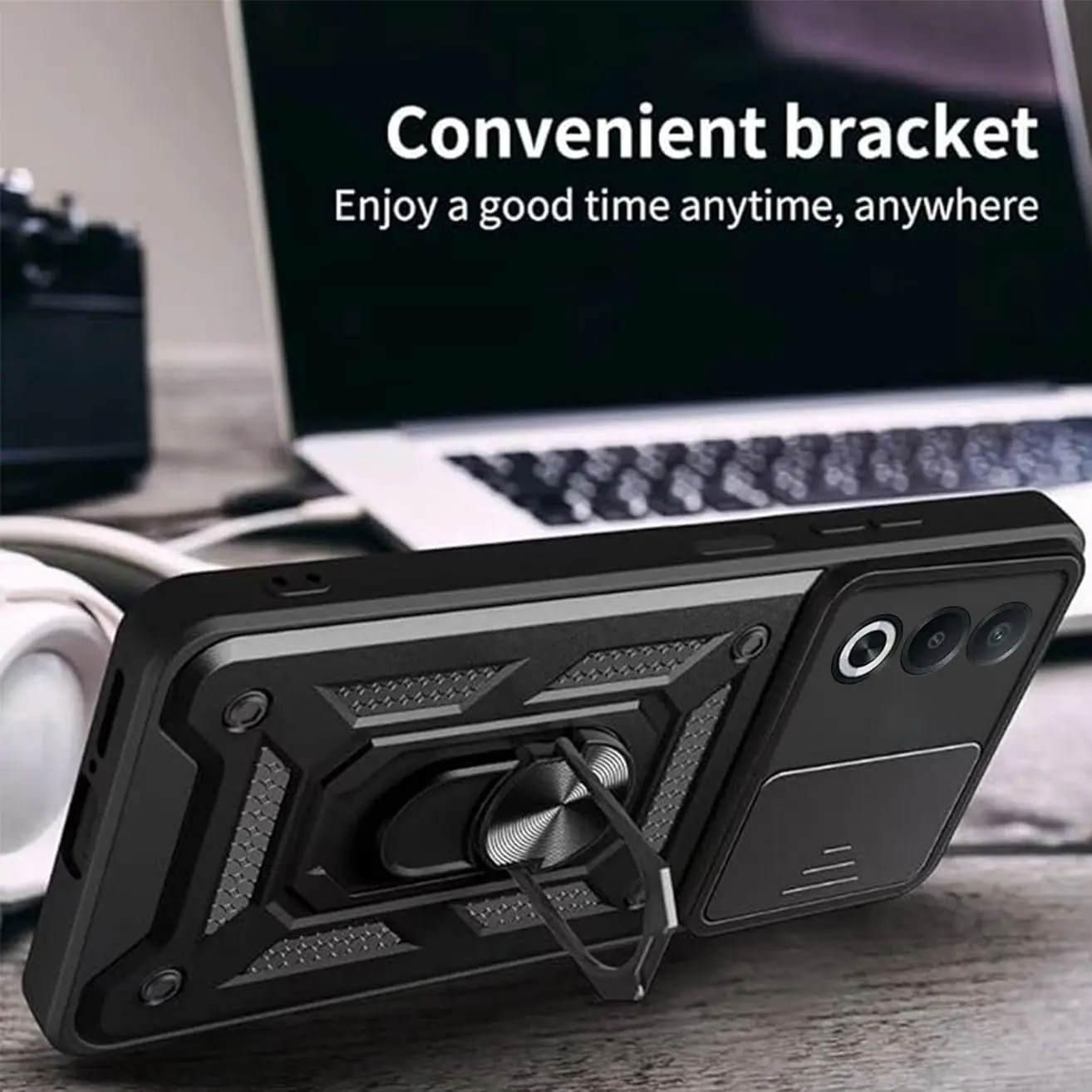 Armor Phone Case For OnePlus Nord 5 CE 5 CE5 5G Cover Lens Protection With Ring Magnetic Stand Holder Coque Fundas Capa