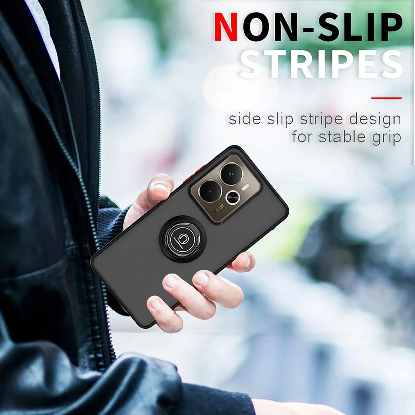Armor Matte Case For Realme 14 5G Realme 14T Cover Ring Magnetic Stand Holder Shockproof Shell Coque Fundas