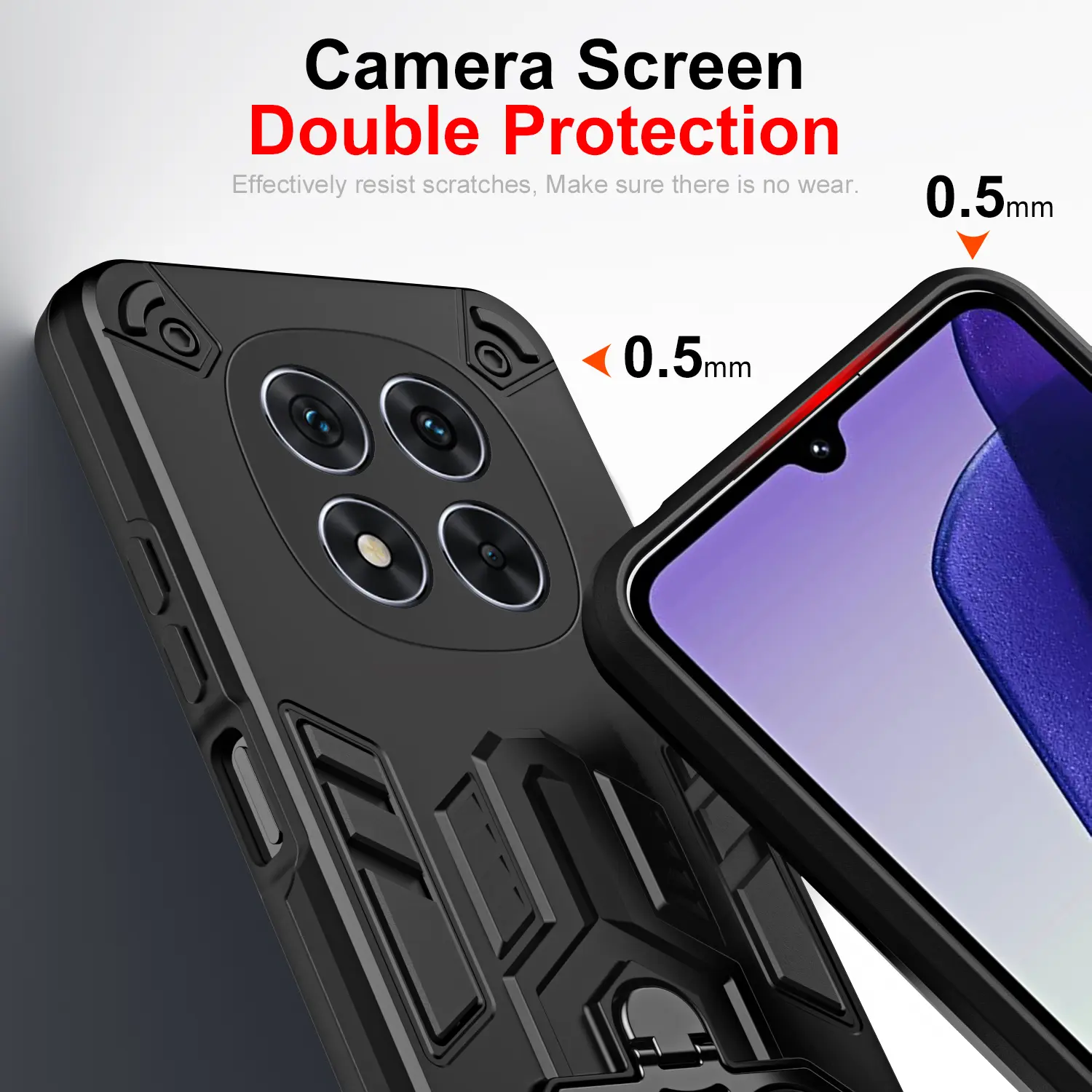 Case for Xiaomi Redmi Note 14 Pro 5G 14 Pro+ Plus Protective Cover Military Grade Shockproof Armor Metal Ring Kickstand Fundas