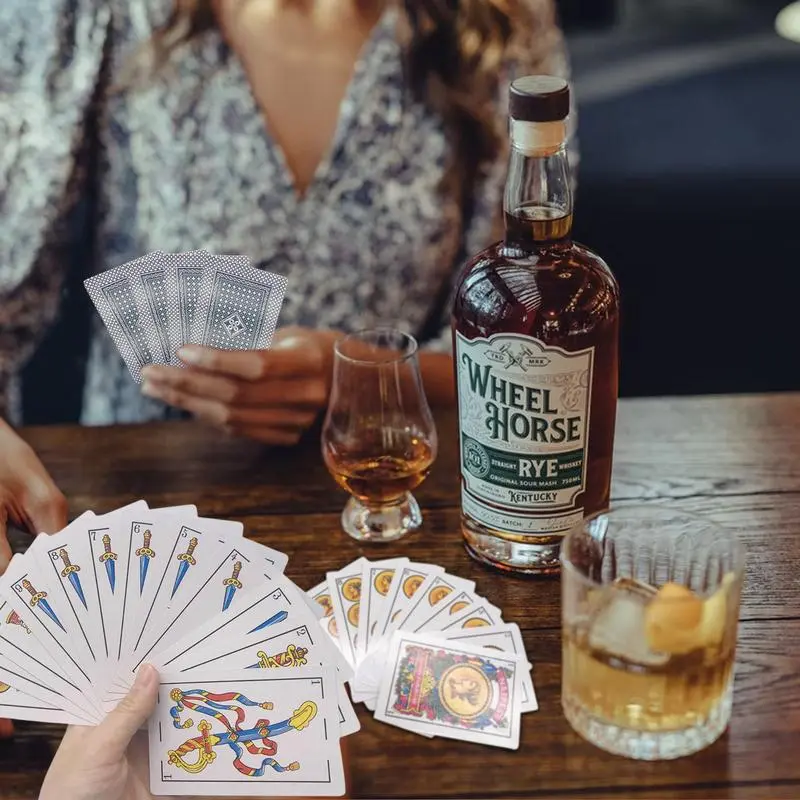 50 Spanish Playing Cards Creative Cards Game With Beautiful Patterns Clear Printing Spanish Poker Cards Deck For Family Party