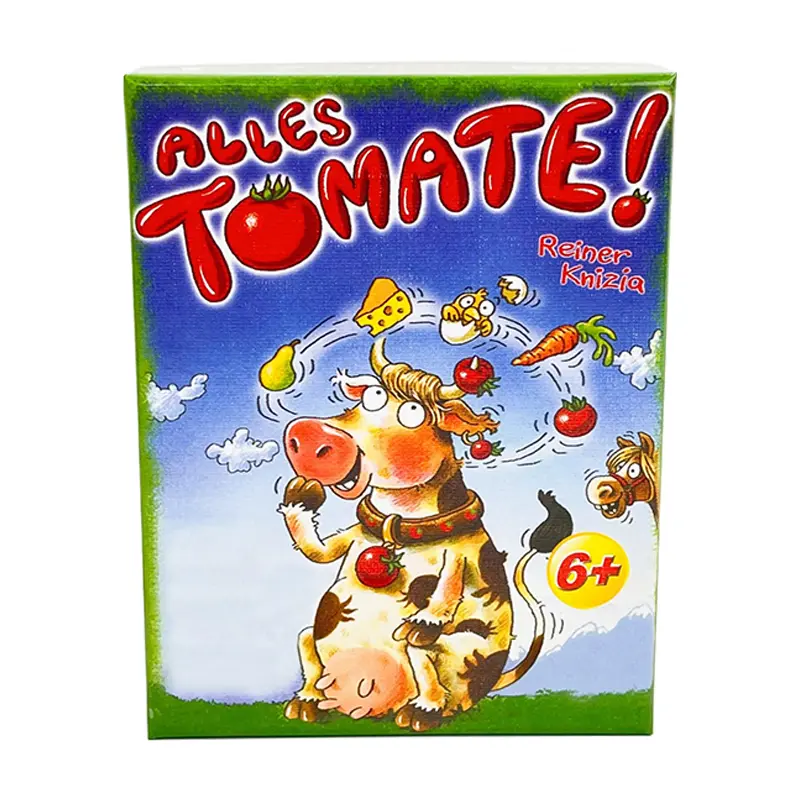 ALLES TOMATE! Bilingual Board Game 2-8 Players Parent-Child Memory Challenge Party Fun