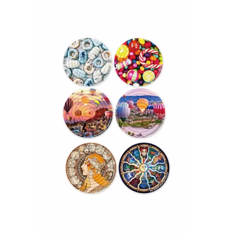 Rotating jigsaw puzzle creative fun 360 ° multi-angle multi-pattern 3D three-dimensional flip double-sided puzzle thinking toys