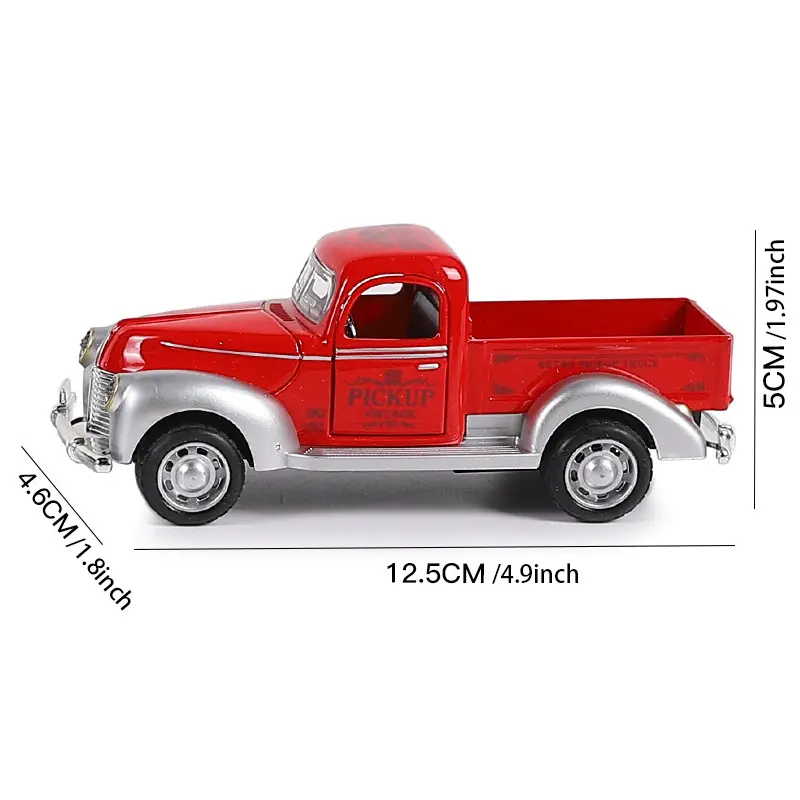 1:32 Alloy Pickup Truck Model Children's Toy Car Decoration Pull Back Car Model Boy Toy Die Cast Educational Toy