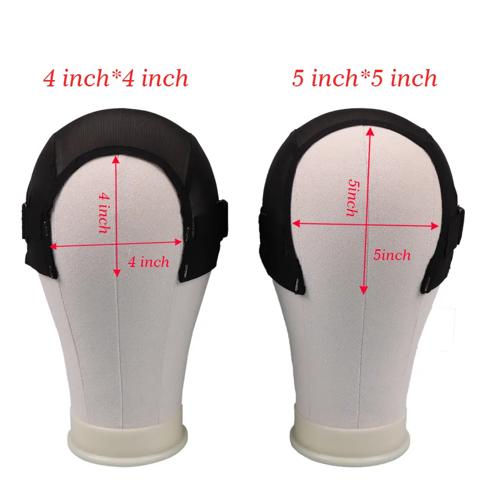 Plussign U Part Wig Caps For Making 4*4 5*5 Lace Closure Splicing Wig Black Wig Making Cap With Elastic Band For Glueless Wigs