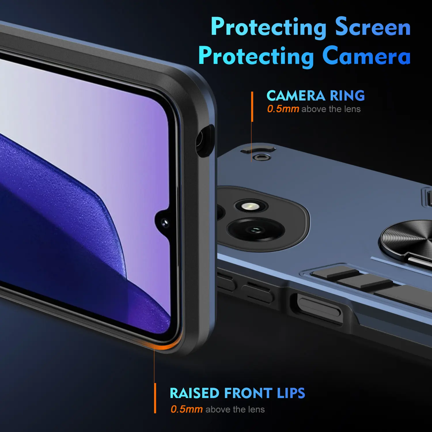 Military Armor Shockproof Case for Honor 400 Pro 400 Lite 5G Protective Cover Ring Stand Holder Fundas Coque