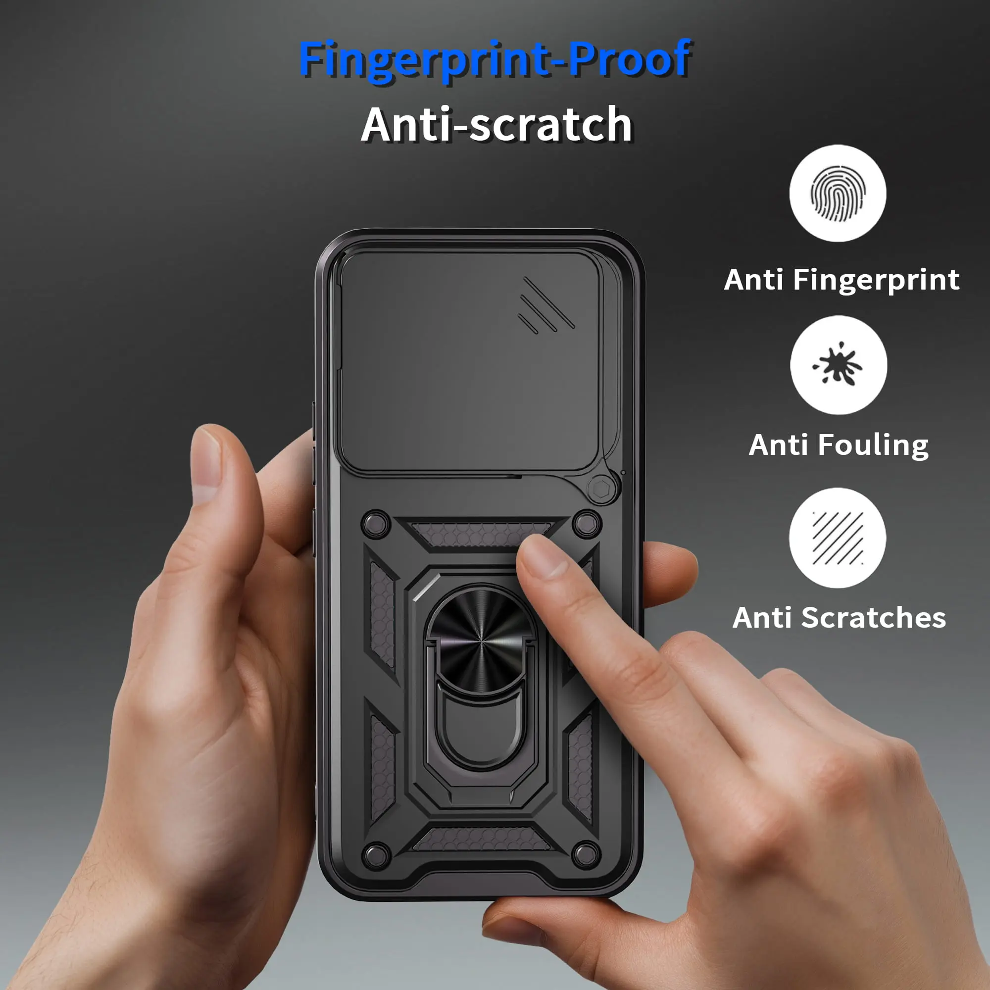 Case for Honor 400 Slide Camera Protect Stand Phone Shell Funda for 400Lite 200Lite 200Pro 200 Cover