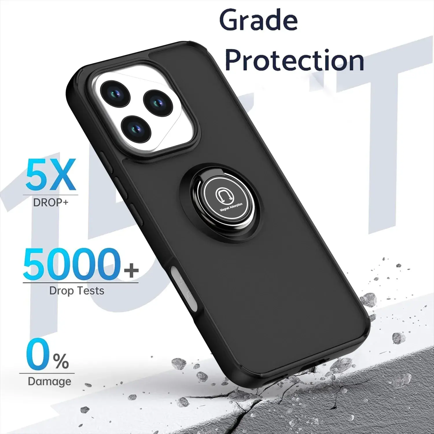 Armor Shockproof Matte Case For Honor 400 Lite 5G Cover Ring Magnetic Stand Holder Back Shell Coque Fundas