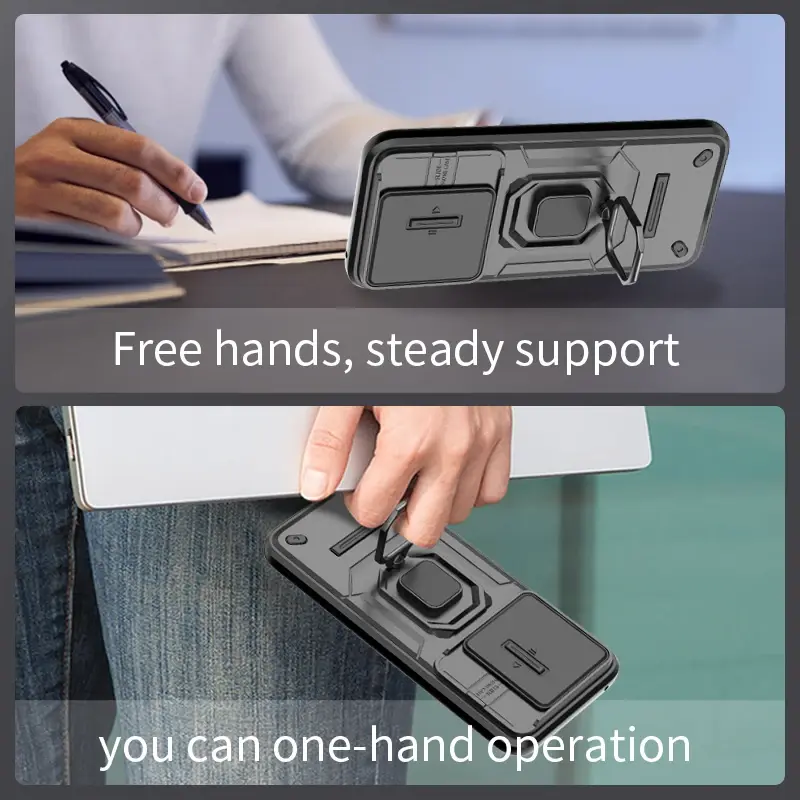 For Honor 400 Pro 5G Shckproof Case For Huawei Honor 400 Lite Armor Camera Slide Magnet Back Cover Honor 200 300 Pro Funda