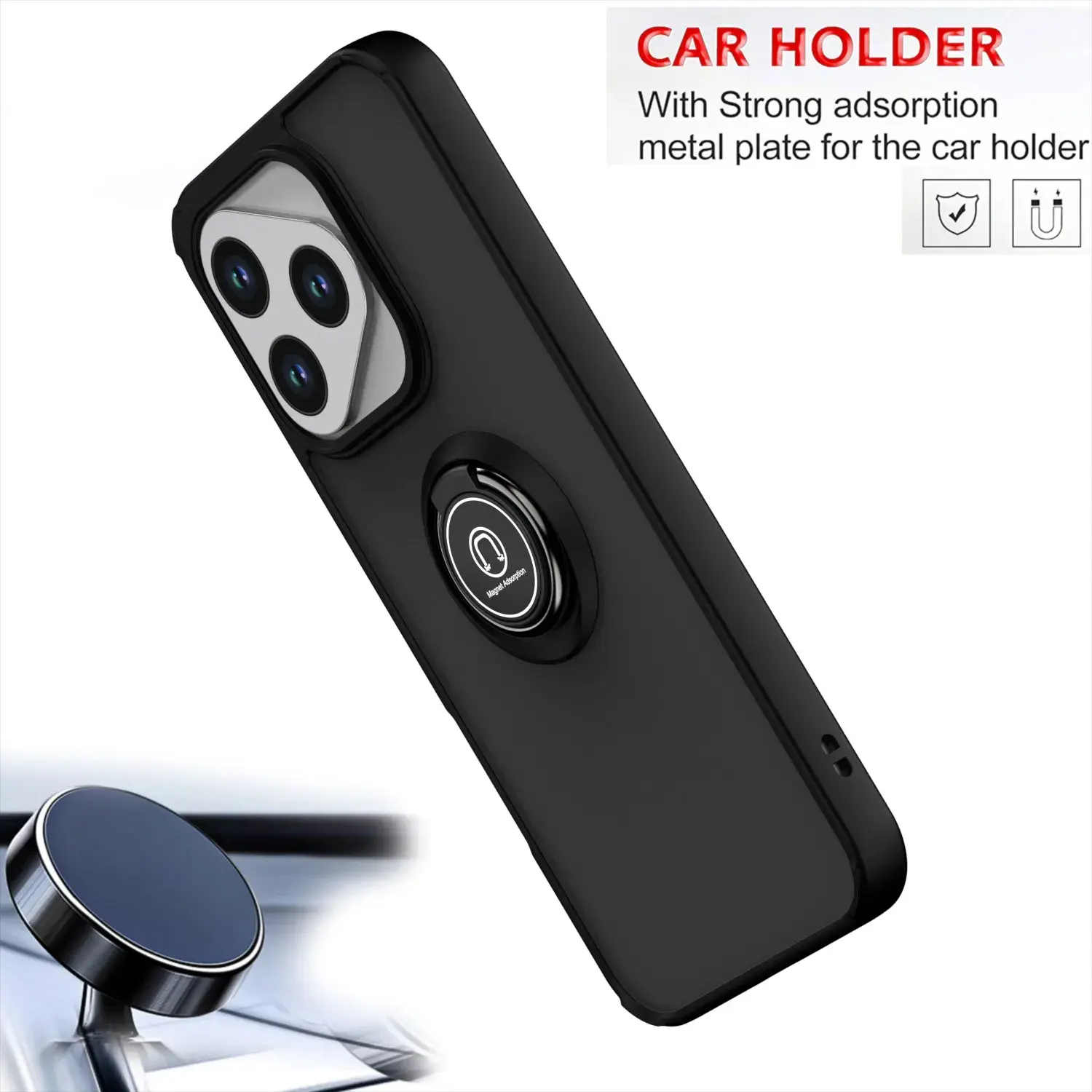 Armor Shockproof Matte Case For Honor 400 Lite 5G Cover Ring Magnetic Stand Holder Back Shell Coque Fundas