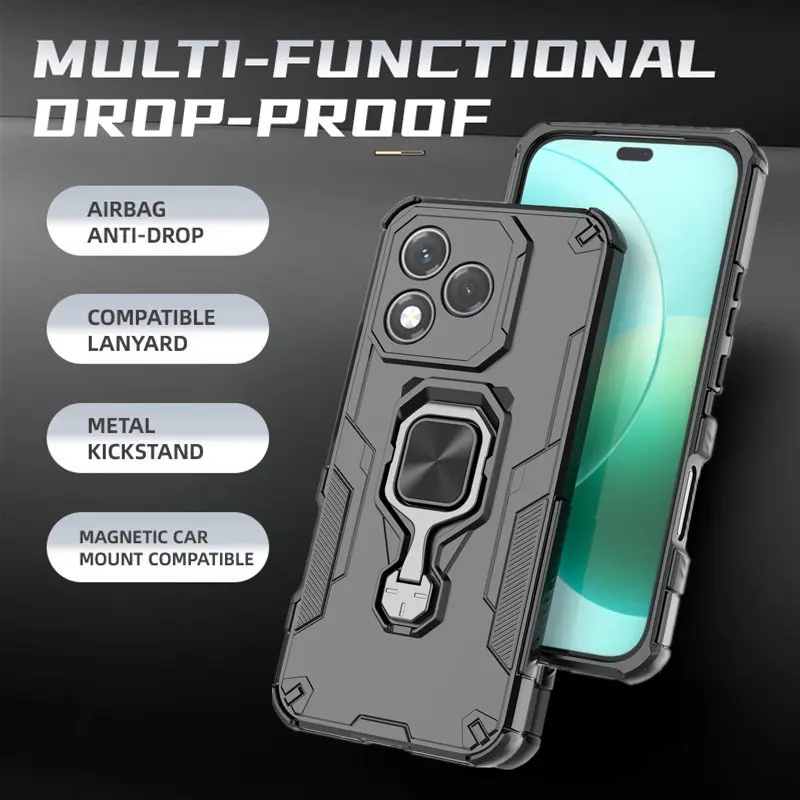 Lens Protection Kickstand Case For Honor 400 Lite 400 Pro 5G Cover Ring Stand Magnetic Bracket Shell Fundas Coque