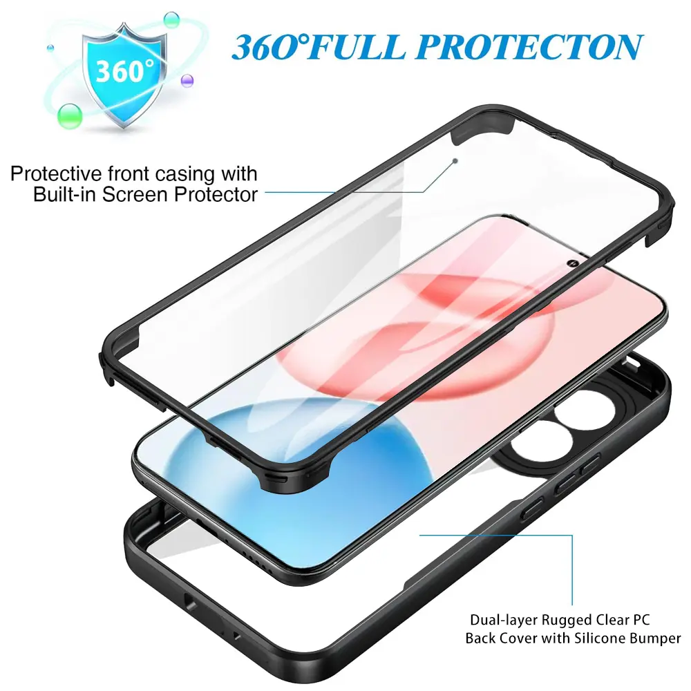 Full Body Protection Shockproof Case for Honor 400 Pro Honor 400 Lite 5G Protective Cover Screen Protector Fundas Coque Capa
