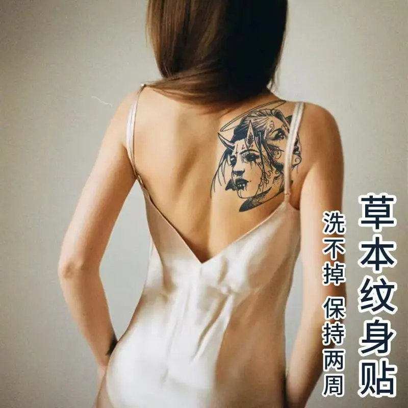 New Flower Arm Fairy Herbal Tattoo Stickers Leg Semi-permanent Fake Tattoo Men Women Waterproof Long-lasting Temporary Tatuajes