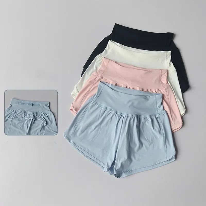 Summer Quick-drying Sports Shorts Loose and Slimming Anti-exposure Running Gym Training Yoga Fitness Three-quarter Pants Thin