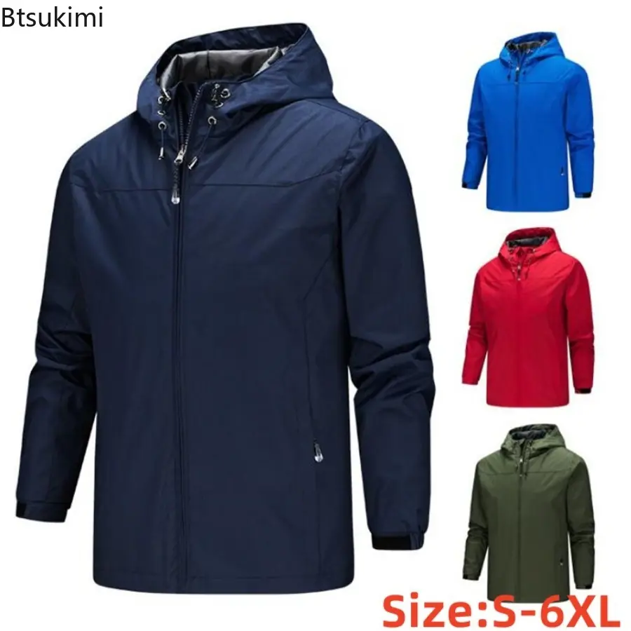 2025 Men Waterproof Jacket Women Camping Trekking Travel Windproof Clothes Outdoor Sports Jacket Spring Autumn Hiking Jackets
