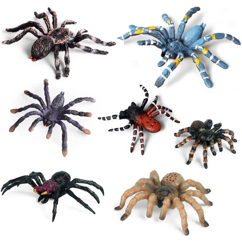 Children Science Education Simulation Animal Model Tricky Toy Insect Ornament Sand Table Scene Halloween Spider Suit Plastic Toy