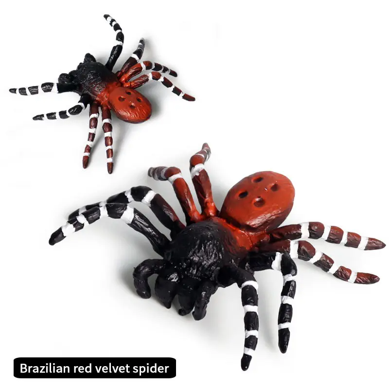 Children Science Education Simulation Animal Model Tricky Toy Insect Ornament Sand Table Scene Halloween Spider Suit Plastic Toy