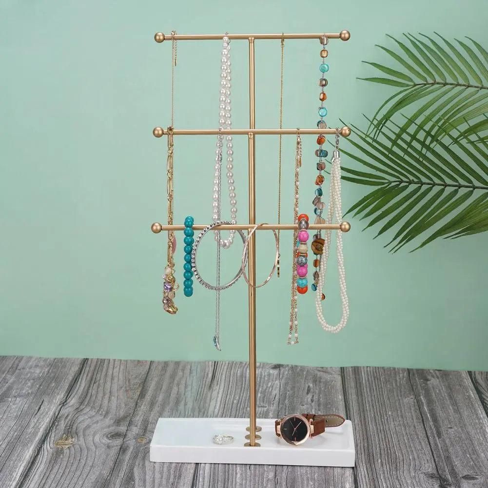 Modern Lightweight Jewelry Display Rack Stable Base Necklace Display Jewelry Organizer Necklace Display Rack