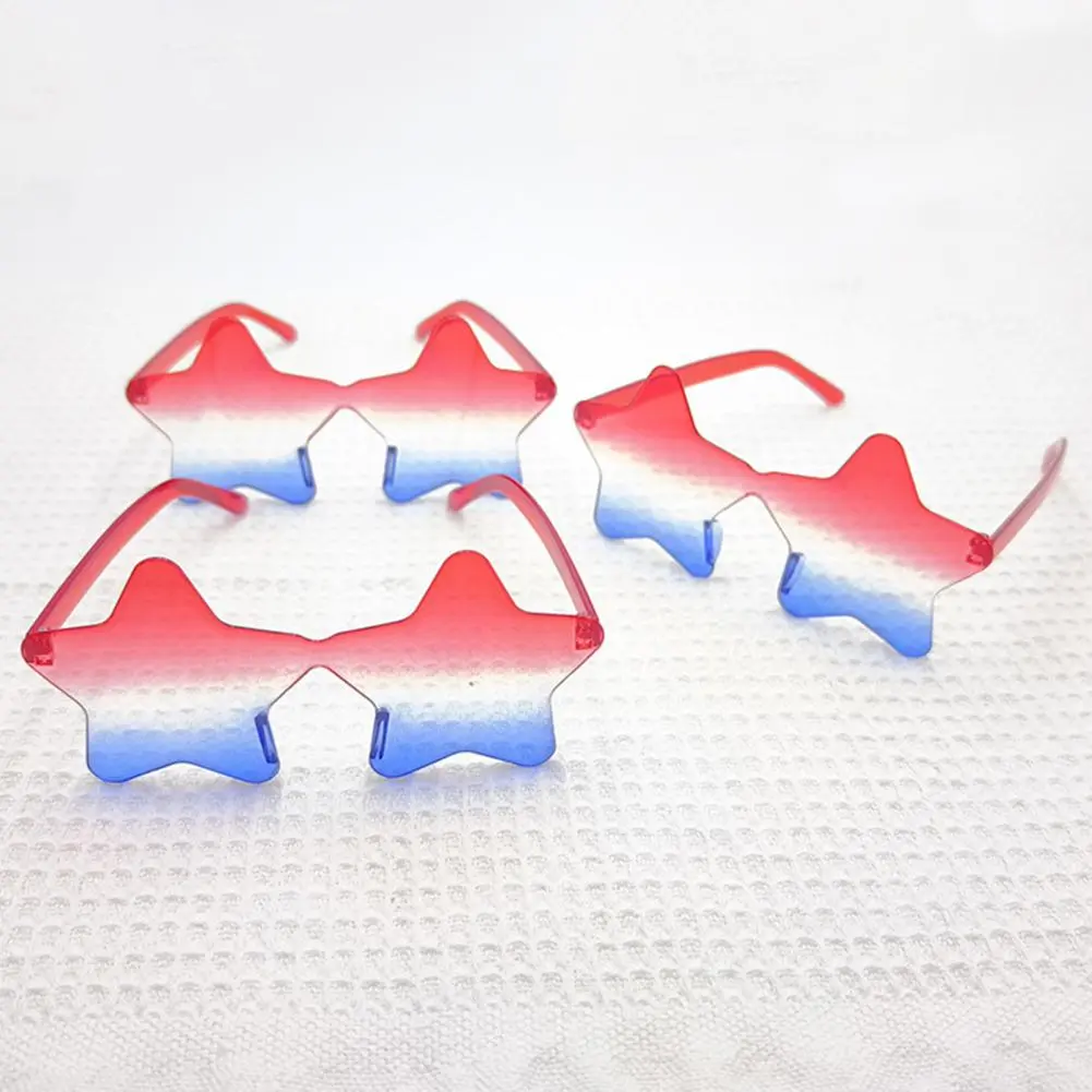 Team Event Sunglasses Patriotic Star Sunglasses Patriotic American Flag Sunglasses for 4th of July Party Favors for Day