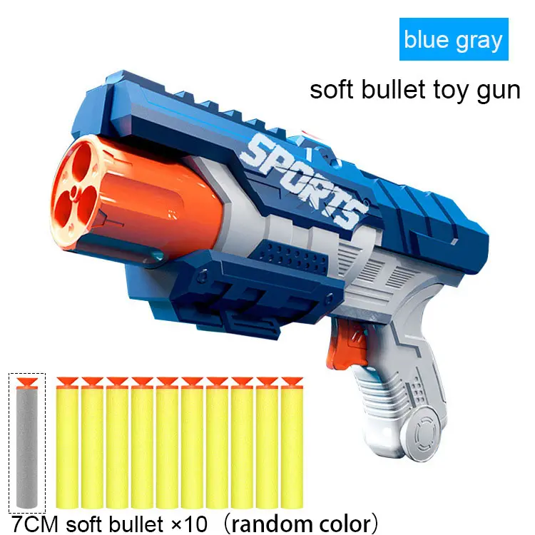 Eva Soft Sponge Bullets Toy Guns Kids Toy Suction Cup Bullet Foam Head Soft Bullet Safe Toy Guns Boy Girl Gift
