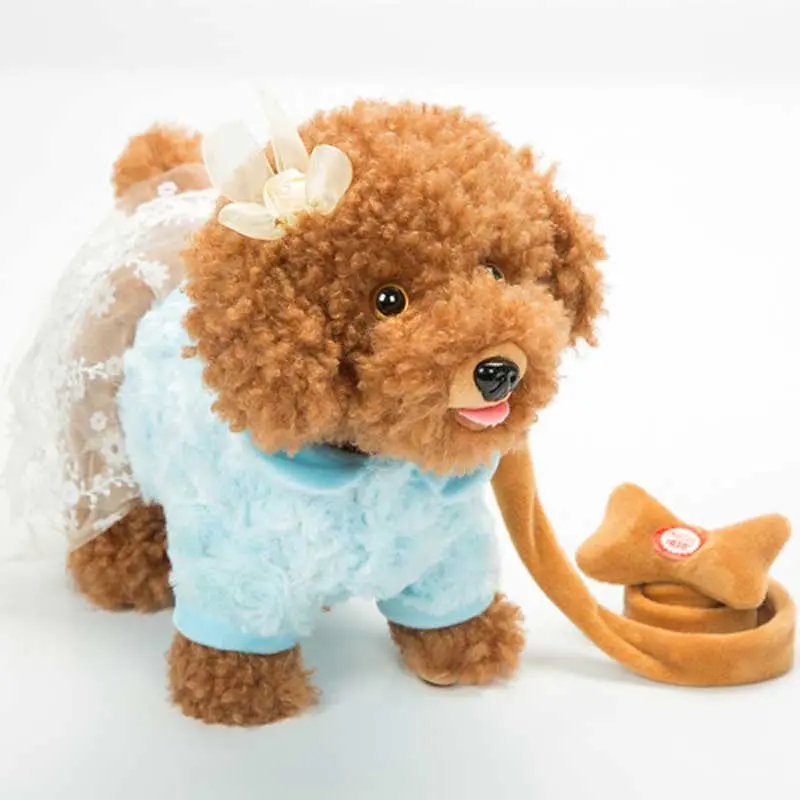 Robot Dog Sound Control Interactive Dog Electronic Pets Plush Puppy Walk 72 Songs Talk Teddy Toys For Children Birthday Gifts