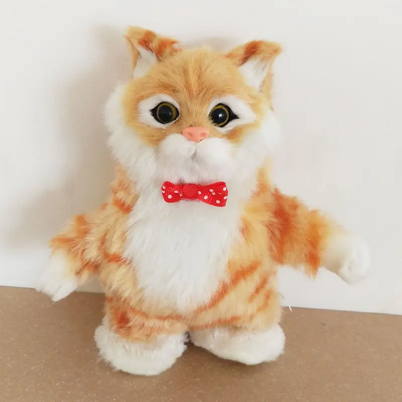 Electronic Plush Cat Toy Sound Control Robot Dog Talking Interactive Animal Pet Sing 72 Song Panda Music Electric Bear Kids Gift