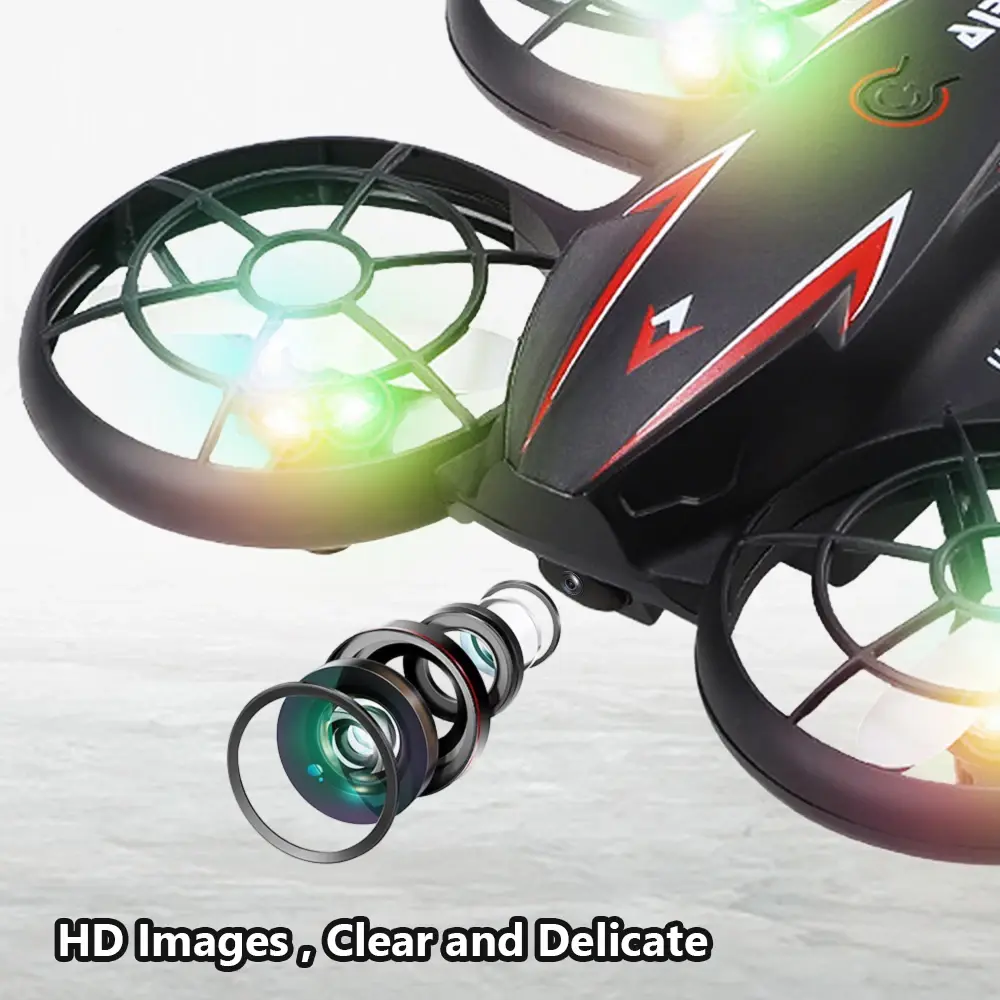 RC Drone Altitude Hold Remote Control Aircraft with LED Light Electronic RC Plane 360 Rotating RC Quadcopter Toy Children Gift