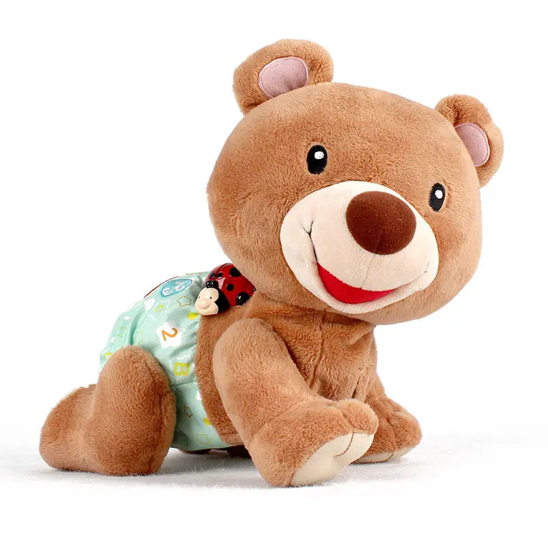 Baby Crawling Learning Bear Toys Sing Songs Electronic Pet Toddlers Climb Montessori Music Toy For Infants Kid Early Education