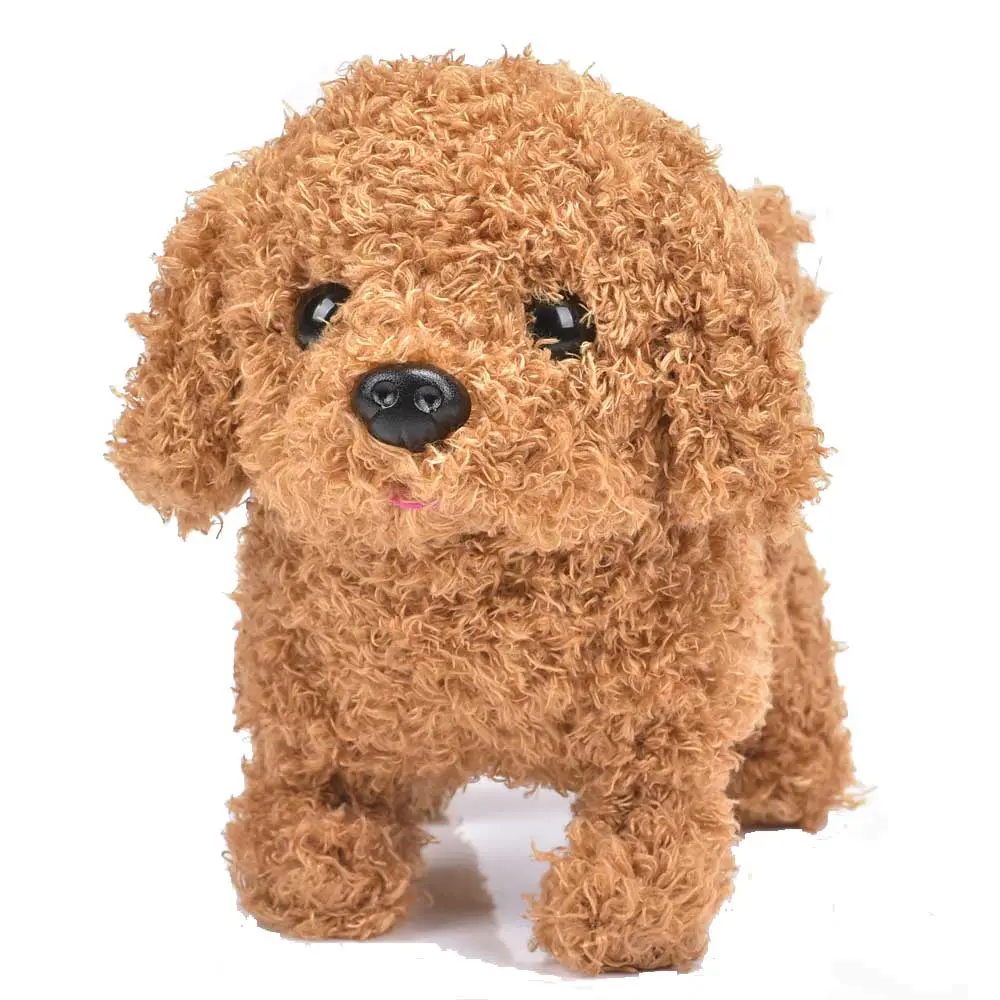 Robot Dog Electronic Dog Plush Puppy Jump Wag Tail Leash Teddy Toys Walk Bark Funny Toys For Children Birthday Gift