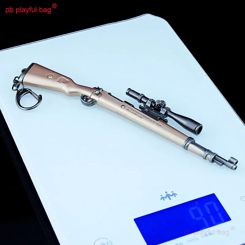 18CM Mini Alloy Toy Gun Model Figures Kar98k Keychain Toy Decoration Crafts Adult Tactics Collection Kids Christmas Gift HG280