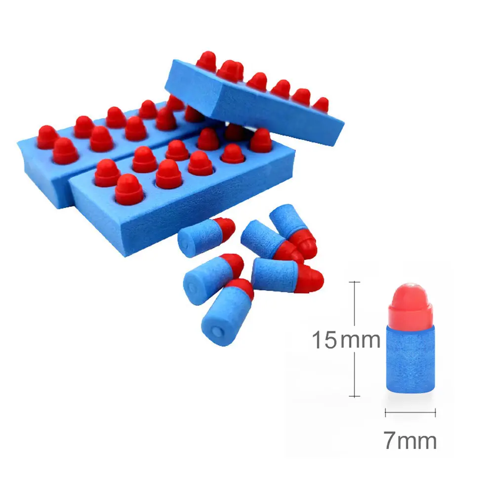 Outdoor Sports Toy Gun 7mm Small Moon Left Wheel Soft Bullet M1911 EVA Sponge Soft Bullet CS Game Toy Accessories QG655