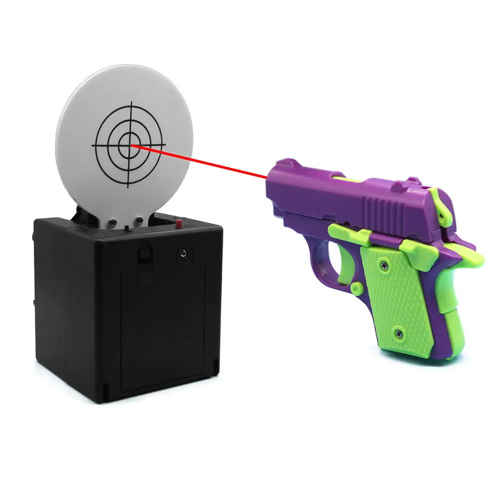Outdoor Sports Electric Training Target Toy Gun 2mw Laser Induction Target Indoor Leisure  Adult CS Game Toys Launcher QG509
