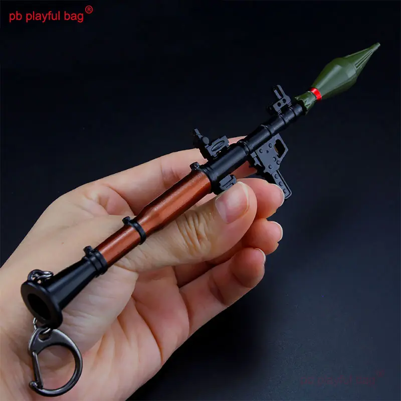 18cm RPG7 Rocket Launcher action Figures Mini Metal Equipment Model CS Toy Accessories Boys' Toys Decorative Ornament Gift HG278