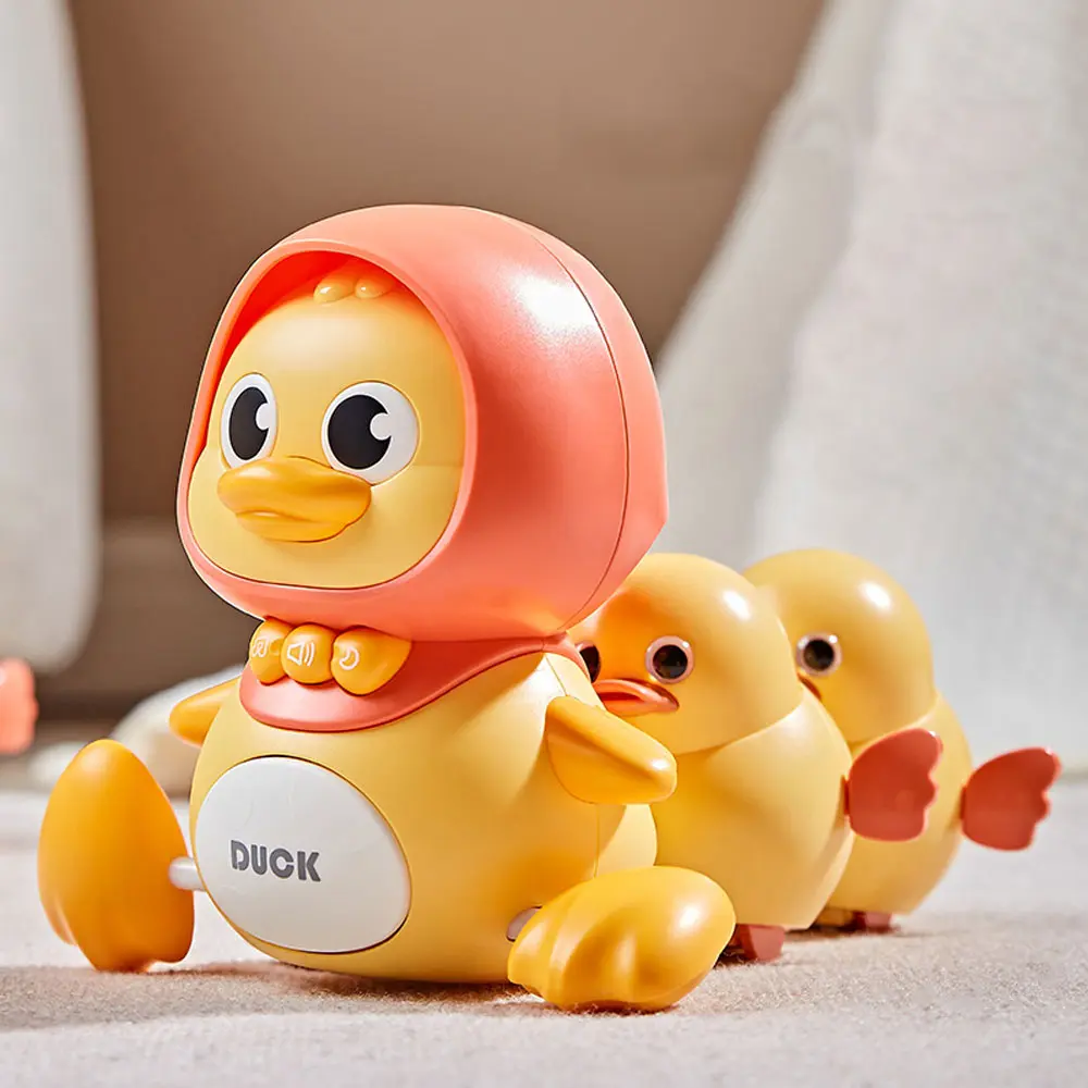 Electric Swinging Learning Duck Crawling Toy Magnetic Adsorption Light Music Electronic Pets Children's Toys Gift VG185