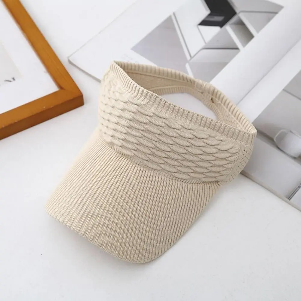 Women Sun Hat Elegant Women Hat Stylish Women's Sun Visor Hats for Tennis Golf Running Adjustable Breathable Anti-uv for Outdoor