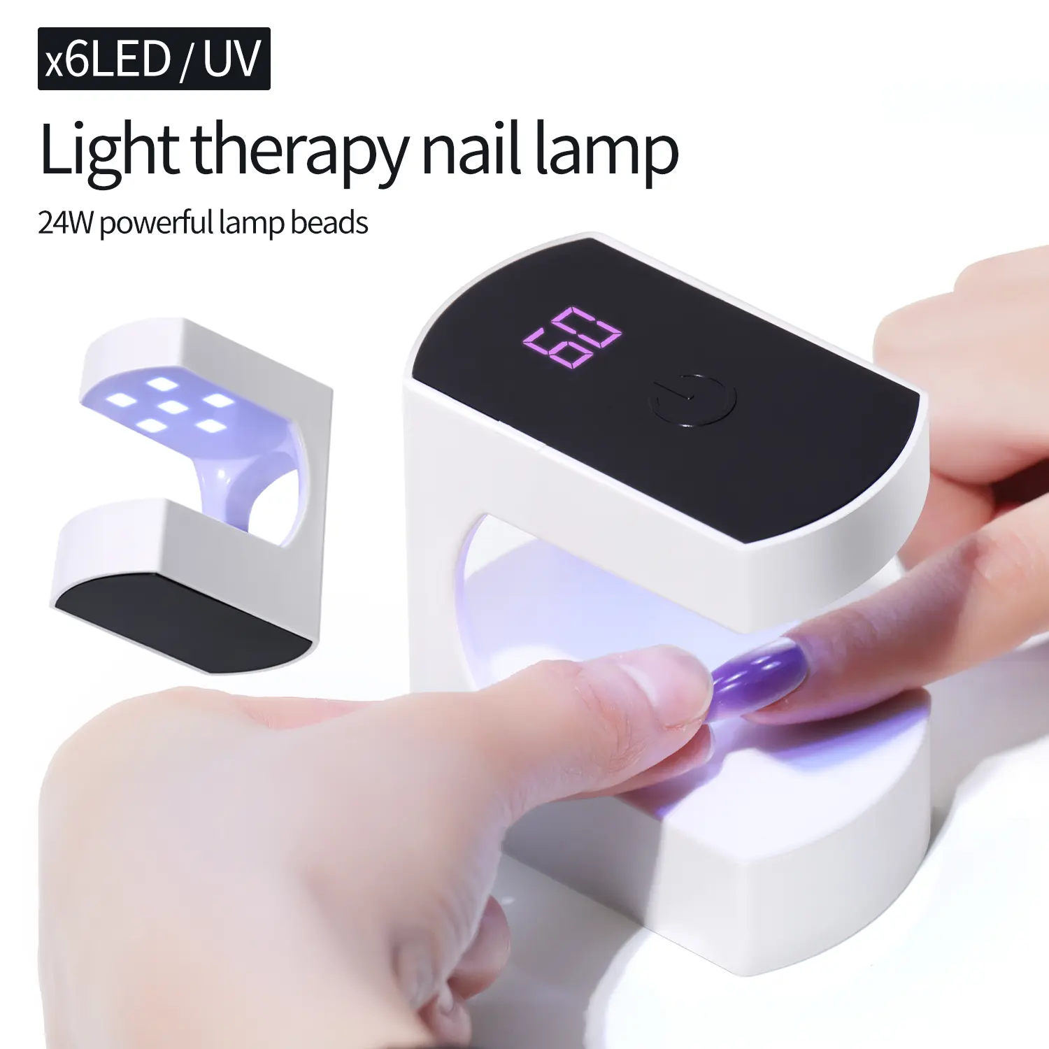 LULAA Touchscree Charm Intelligent Nail Dryer Gel Polish Drying Lamp Uv Led Lamp Nail Phototherapy Machine Tool Salon Equipment