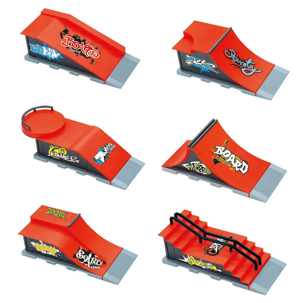 Finger Skateboard Platform Model Venue Scene Props New Unique Children's Creative Toy Set Fingertip Toys Fun Party Gift ZG367