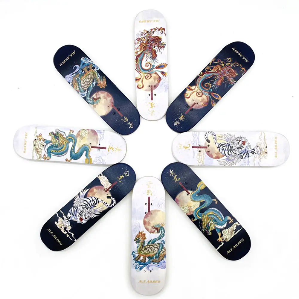 30*100mm Wooden Professional Finger Skate Boarding Maple Wood Fingerboard Novelty Party Gifts Children's Leisure Toy ZG334