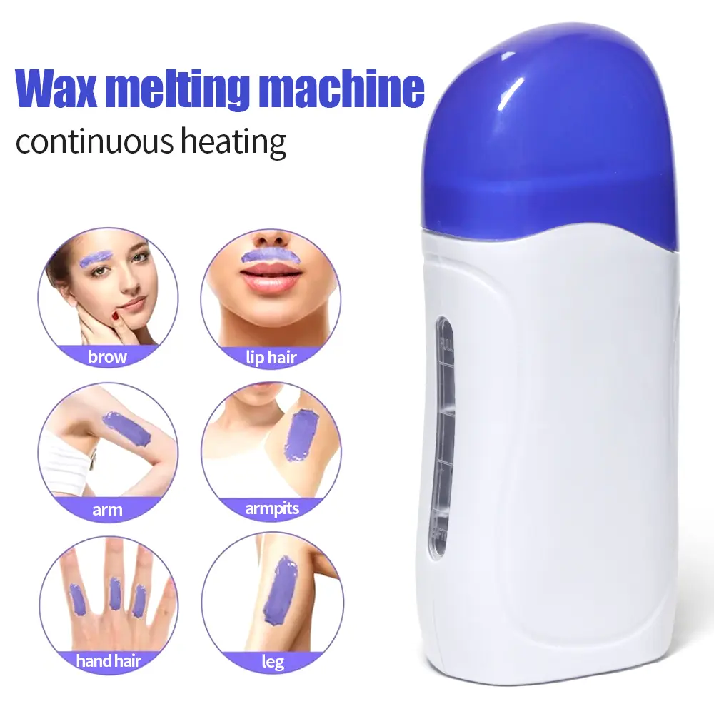 LINMANDA Hair Removal Wax Warmer for Hair Removal for Leg Body Arm Bikini Area Wax Roller Warmer Waxing for Travel Home Use