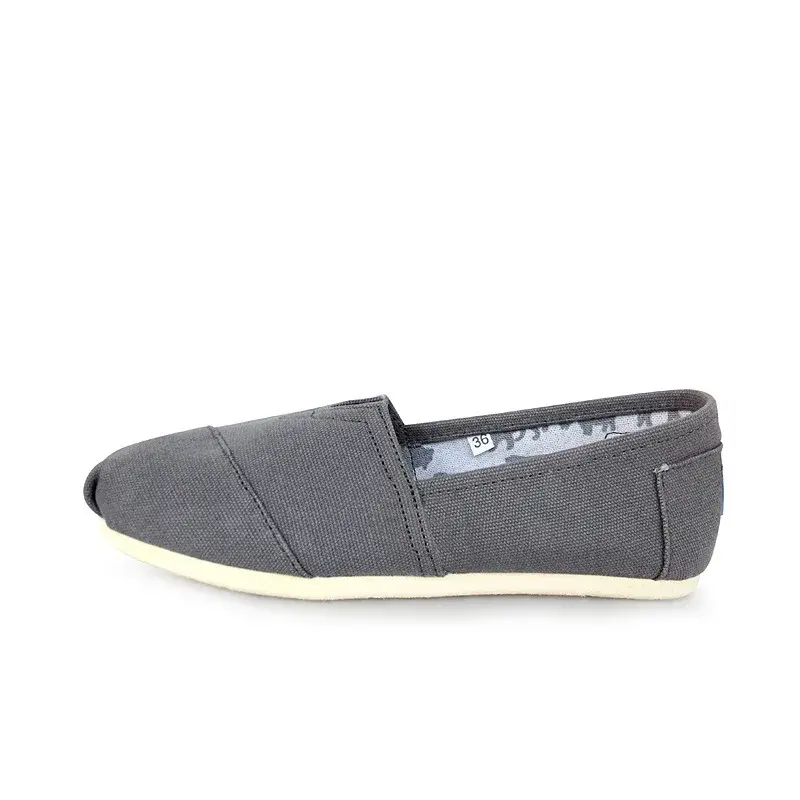 XIHAHA New Fashion Light Couple Canvas Shoes Latest Men Women Lazy Shoe Pure Color Woman Shoes Cloth Mary Girl  Sneaker