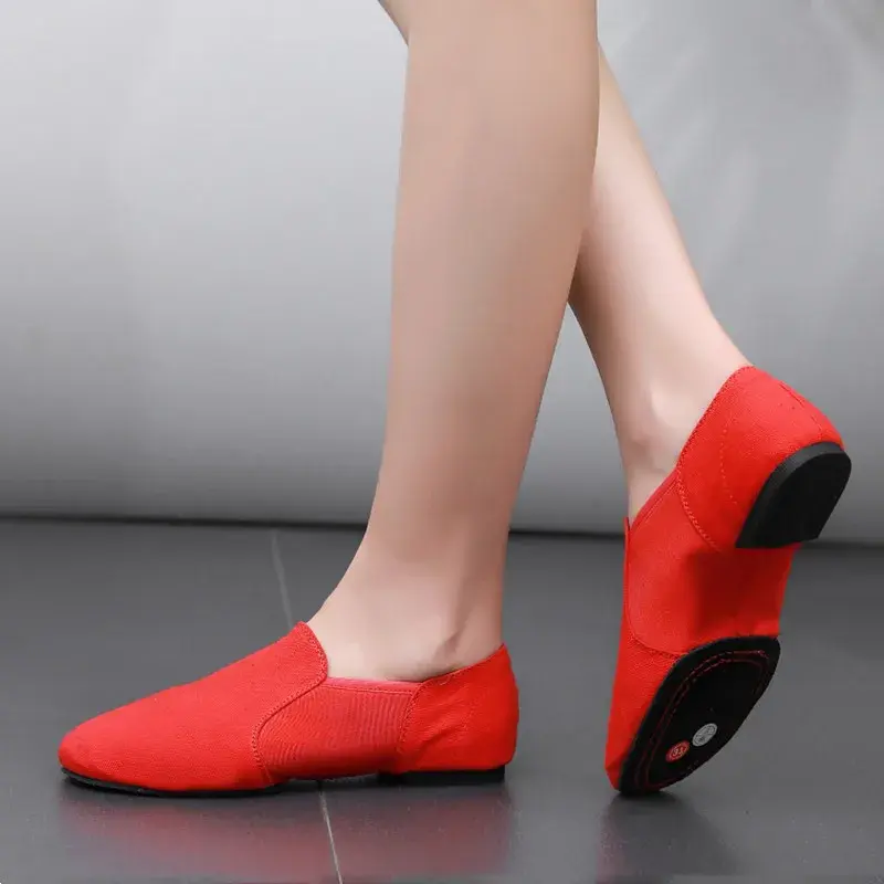 XIHAHA Flat Canvas Head Soft Ballet Women Shoes Slippers Ballet Belly Gym Yoga Dance Shoe Kids Woman Man Couple Shoes Sneaker