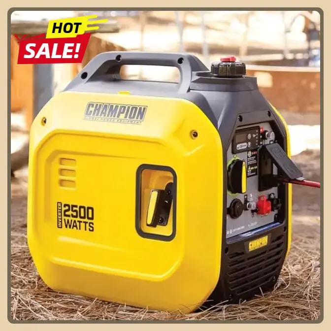 Ultralight Portable Inverter Generator and CO Shield 2500-Watt with Quiet Technology