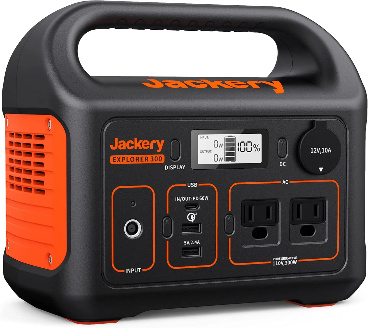 Portable Power Station Explorer 300, 293Wh Backup Lithium Battery, Solar Generator for Outdoors Camping Travel Hunting Blackout