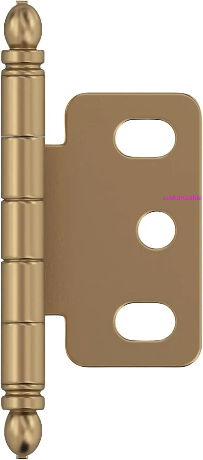 Cabinet Hinge，3/4 in. (19 mm) Door Thickness，Full Inset ，Partia，Wrap，Ball Tip， Champagne Bronze，Kitchen Cabinet